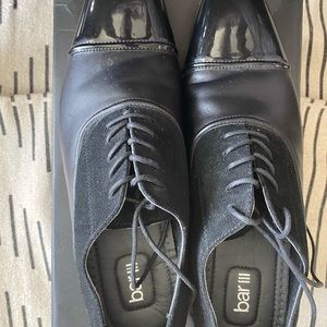 3 Tone Men’s Wing Tip Shoes: Patent, Leather and Suede 10.5